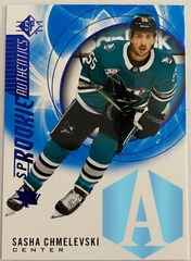 2020-21 Upper Deck SP Rookie Authentics #113 Sasha Chmelevski Blue Sharks
